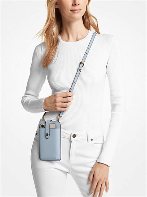 michael michael kors phone crossbody|michael kors cell phone wallet.